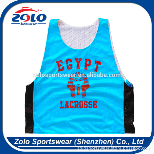 Cheap Custom Made Most Popular Sublilmated Cool Dry Lacrosse Pinnies